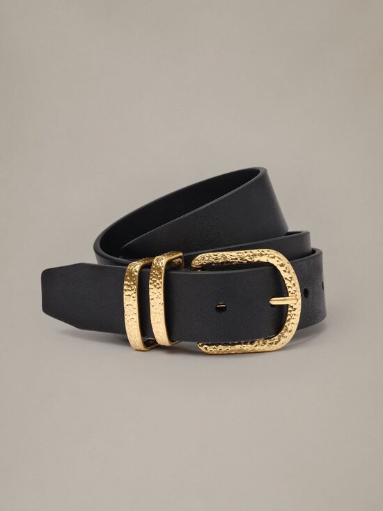 J. McLaughlin Accessories - J McLaughlin Kendall Leather Belt - Black NEW